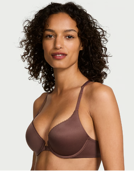 DUMMY - Brasier Victoria Secret push-up liso de forma perfecta 38C cafe cierre frontal